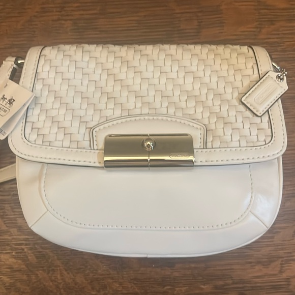 Coach Kristen Woven Leather Crossbody #47478 - Picture 3 of 15